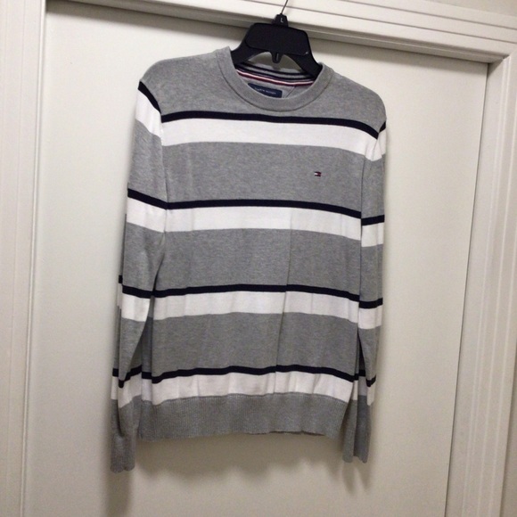 Mens Tommy Hilfiger Cotton Crewneck Sweater - Picture 1 of 4